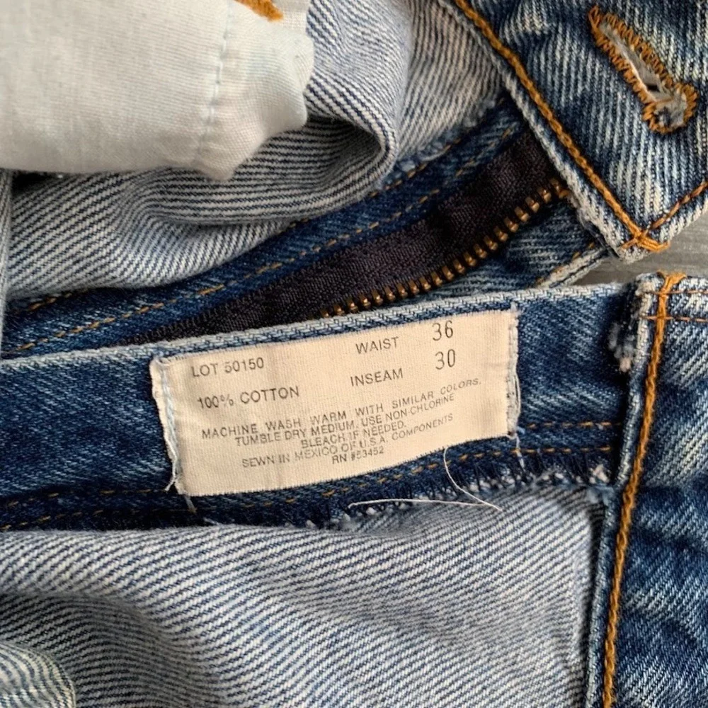 Vintage Oshkosh‎ Bgosh Denim Blue Jeans Scovill Zip Men's 36x30